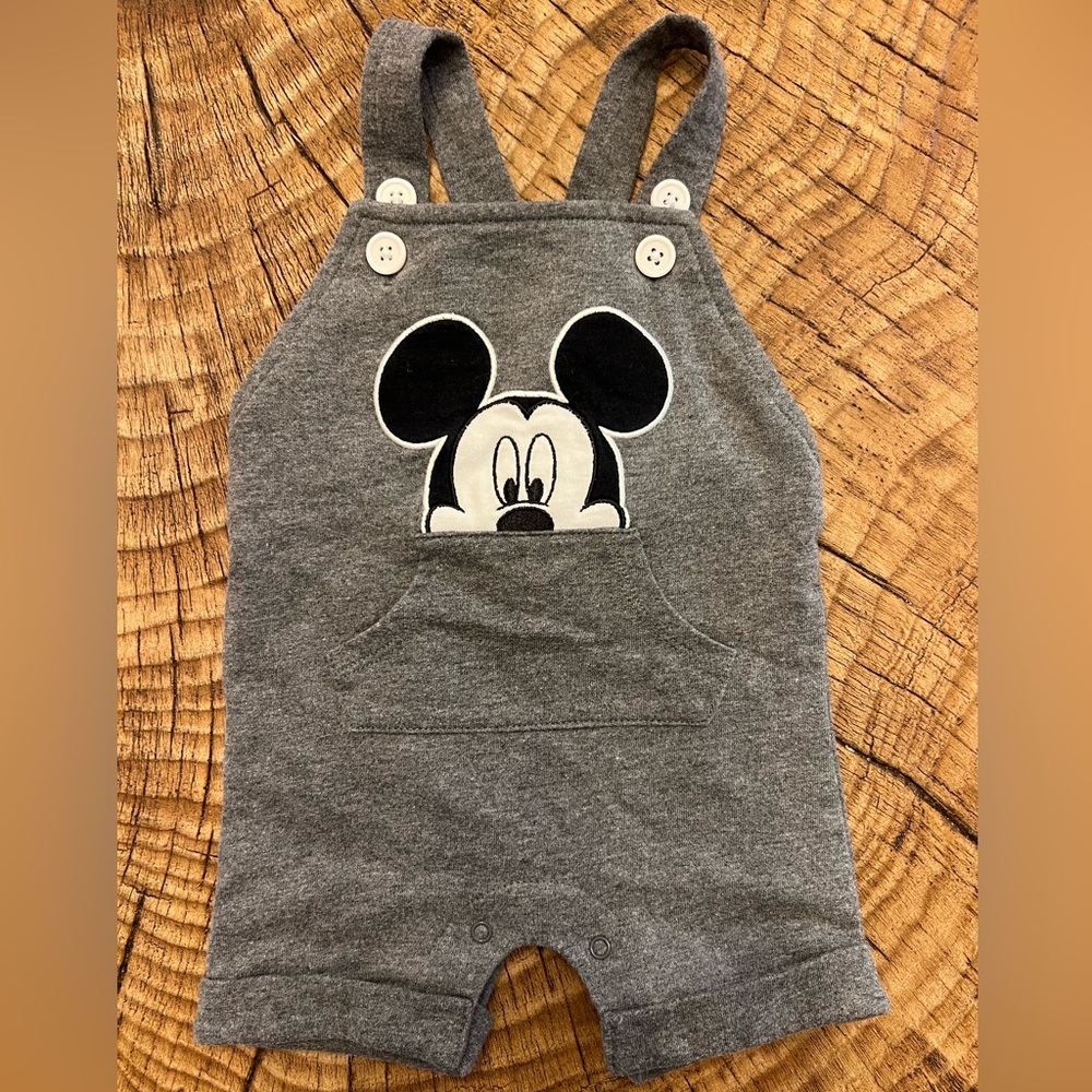 ‼️NWOT: Disney Baby Mickey Button Overalls - 0-3 M
